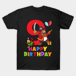 9th Birthday Party 9 Year Old Nine Years T-Shirt